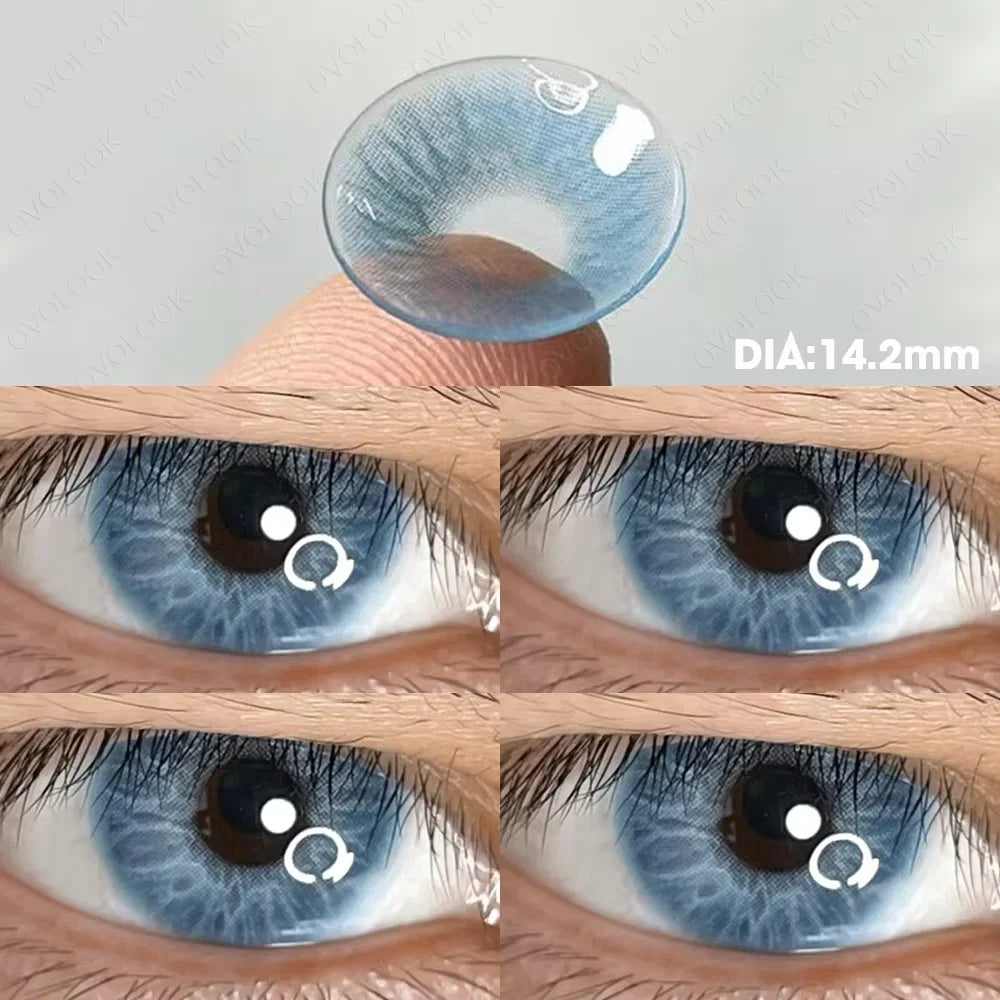 Lentilles de Couleur OVOLOOK Correctrices Myopie 9 Coloris 24 Degrés Port 6 Mois – CLEVI Paris