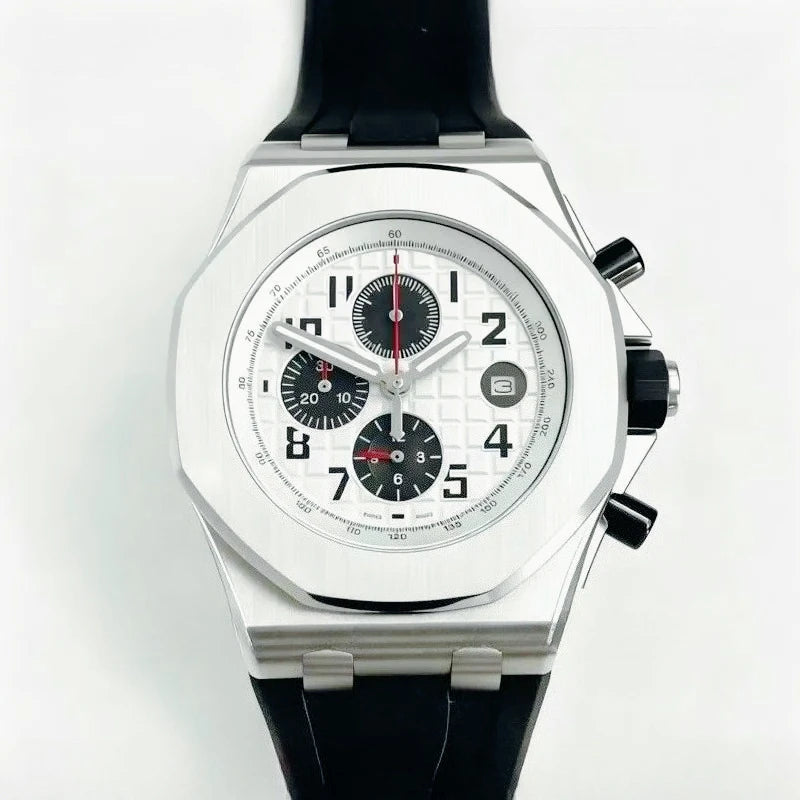 Montre Homme Quartz G4G Bracelet Acier Inox 42mm Lumineux Calendrier Complet 3 ATM 17 Coloris – CLEVI Paris