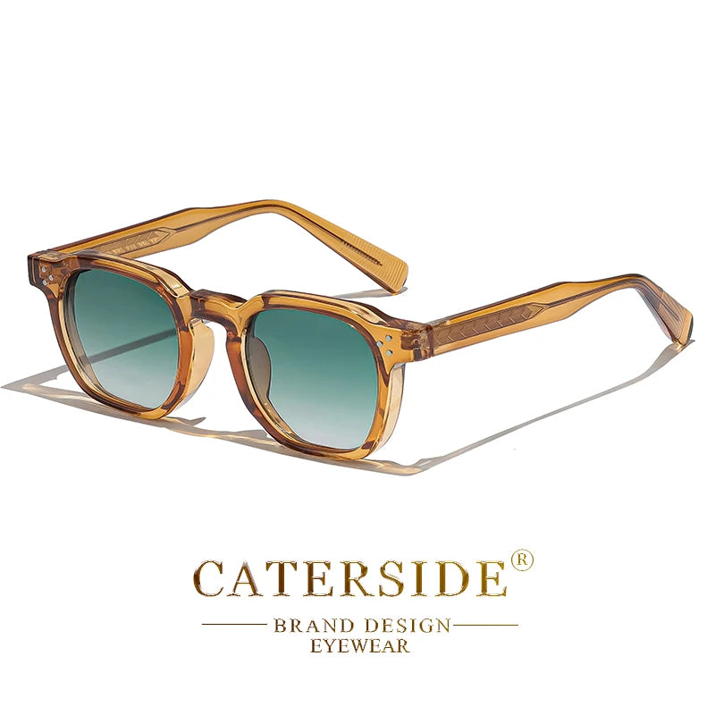 Lunettes de Soleil Caterside Style Punk Petit Cadre Carré UV400 Unisexe – CLEVI Paris