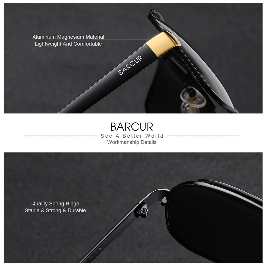 Lunettes de Soleil Ovales Polarisées UV400 Homme Sport Acier Inoxydable – CLEVI Paris