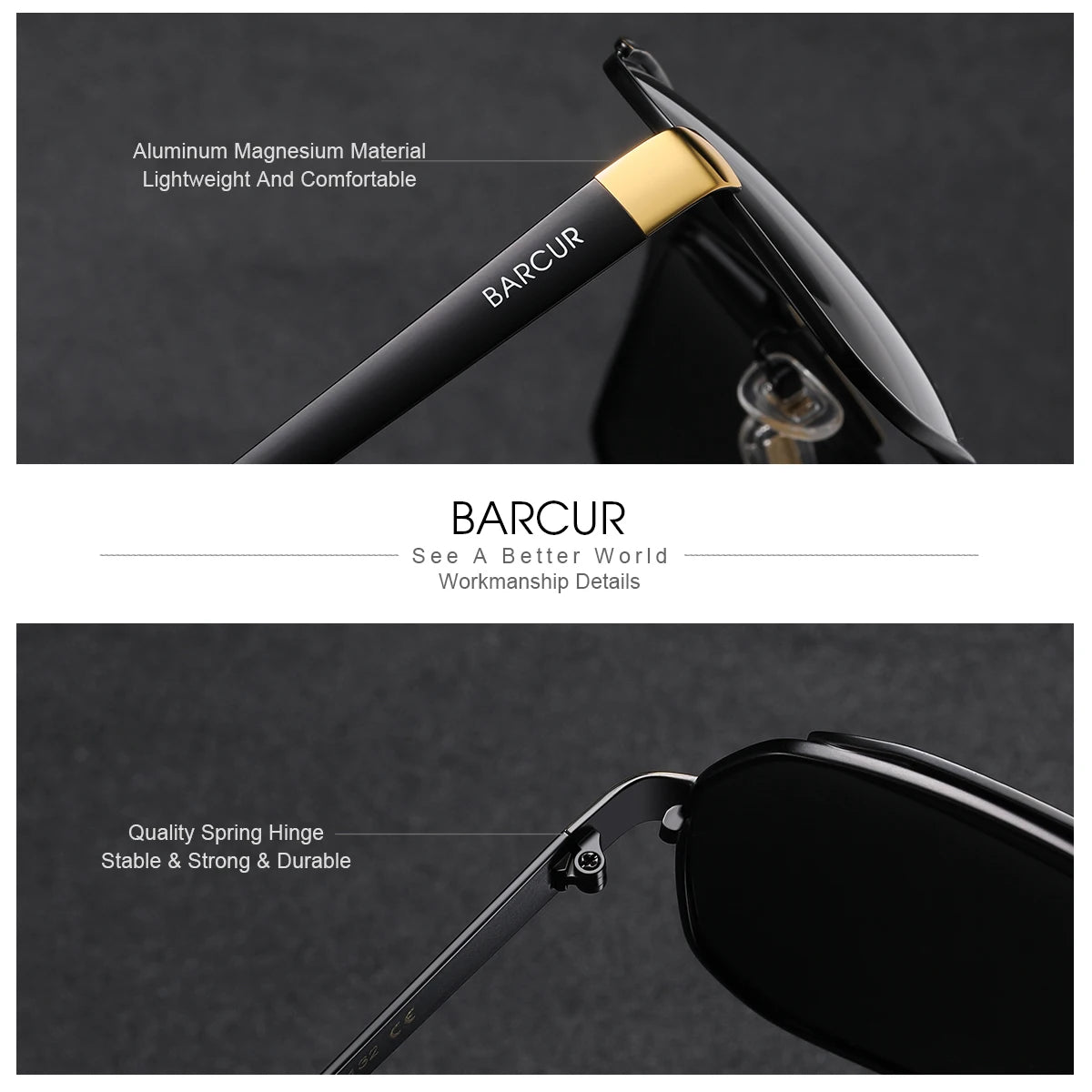 Lunettes de Soleil Ovales Polarisées UV400 Homme Sport Acier Inoxydable – CLEVI Paris