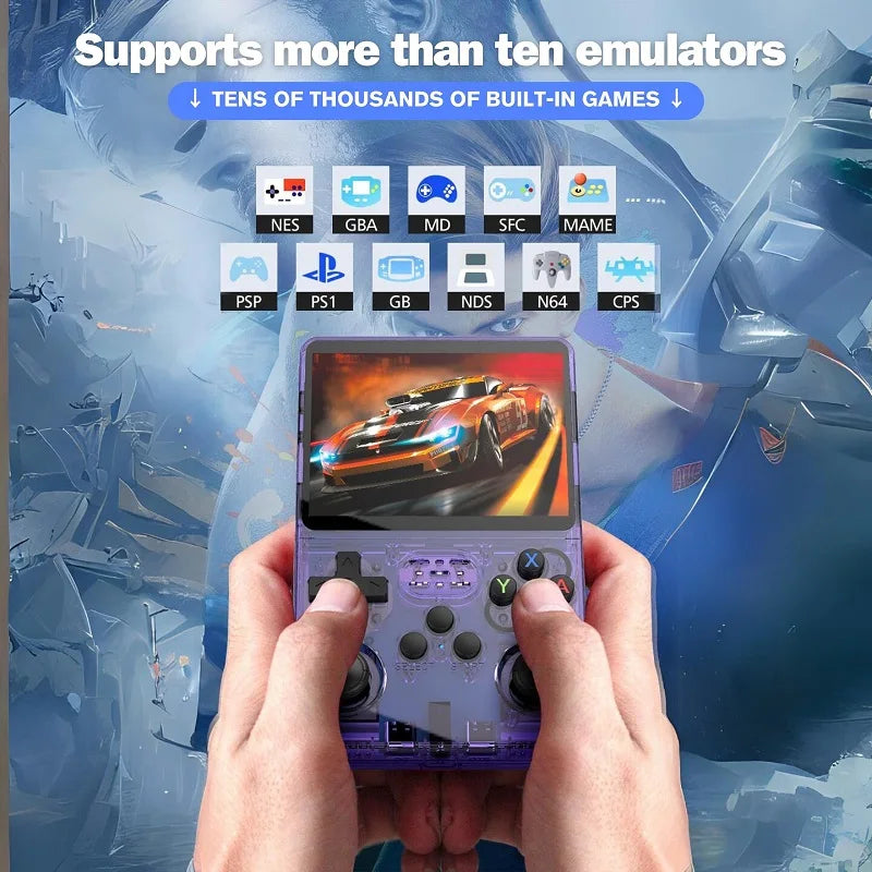 Console de Jeu Rétro Portable R36S — Écran IPS 3,5", ArkOS, 10 000+ Jeux | CLEVI Paris