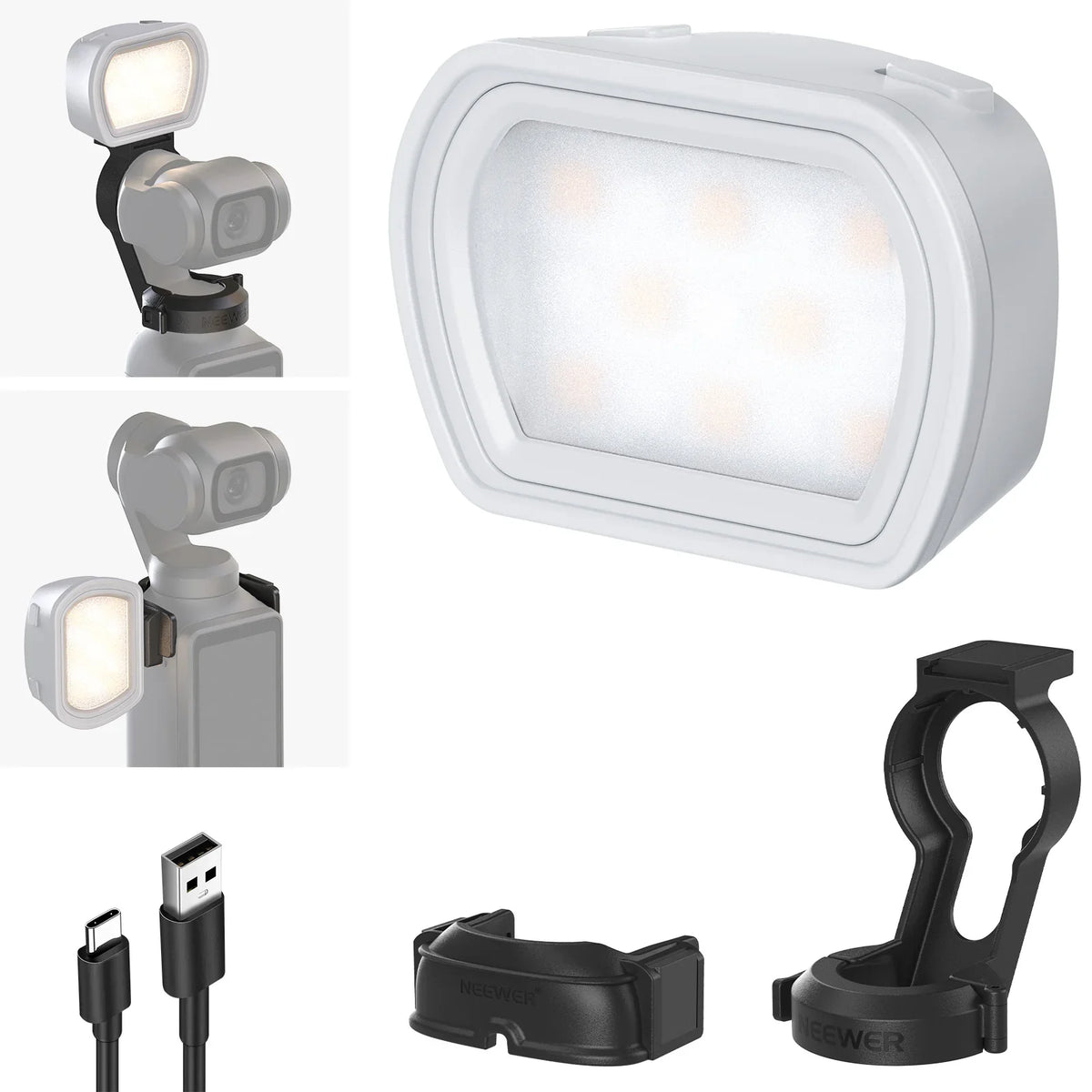 Lampe NEEWER M21 pour DJI Osmo Pocket 3 – CLEVI Paris