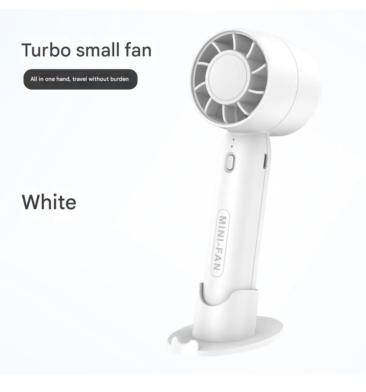 Mini Ventilateur Portable USB Seavidar T10 – Turbo Silencieux, Batterie Longue Durée, Bureau & Extérieur, 3 Coloris