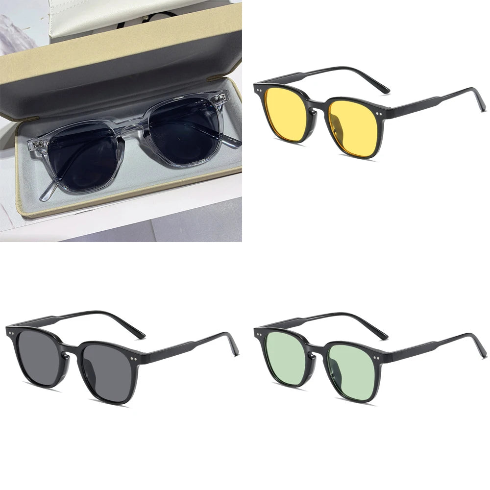 Lunettes de Soleil Carrées Vintage Miroir Unisexe – CLEVI Paris