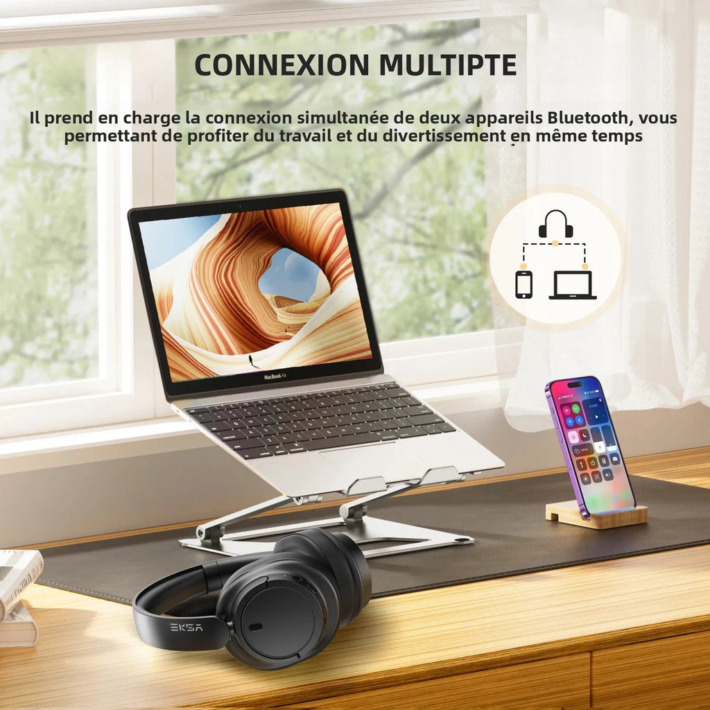 Casque Bluetooth Oneodio EKSA V16 90H HiFi – CLEVI Paris