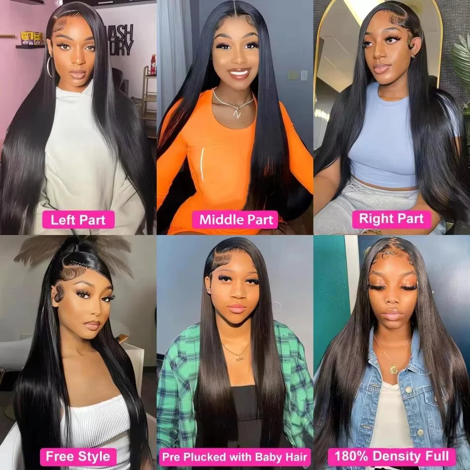 Perruque Lace Front Bone Straight Remy Hair 13x4/13x6 – CLEVI Paris