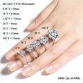 Bague Fiançailles Moissanite D Color GRA Argent 925 – CLEVI Paris