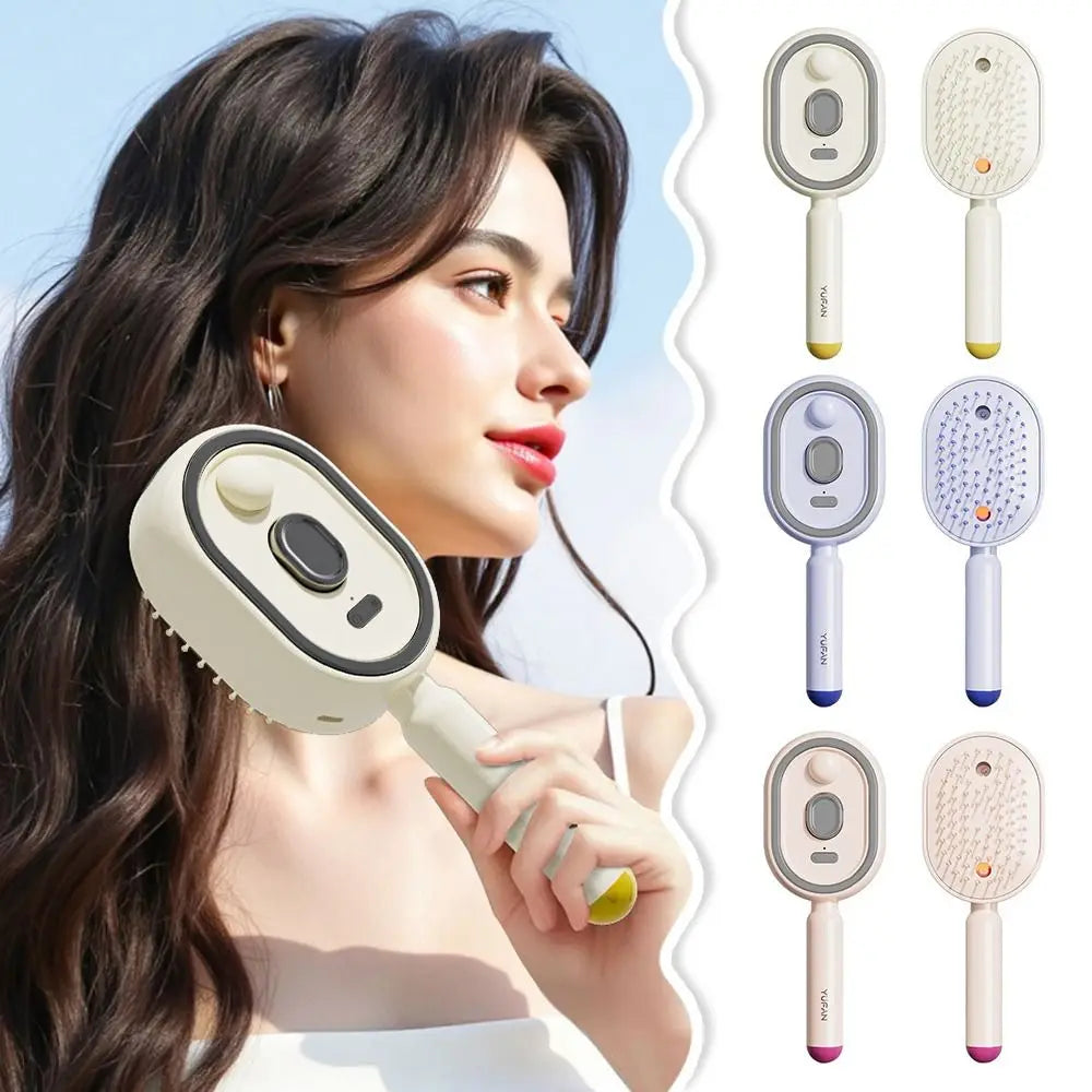 Brosse Massage Spray Hydratante Anti-Statique Auto-Nettoyante — CLEVI Paris