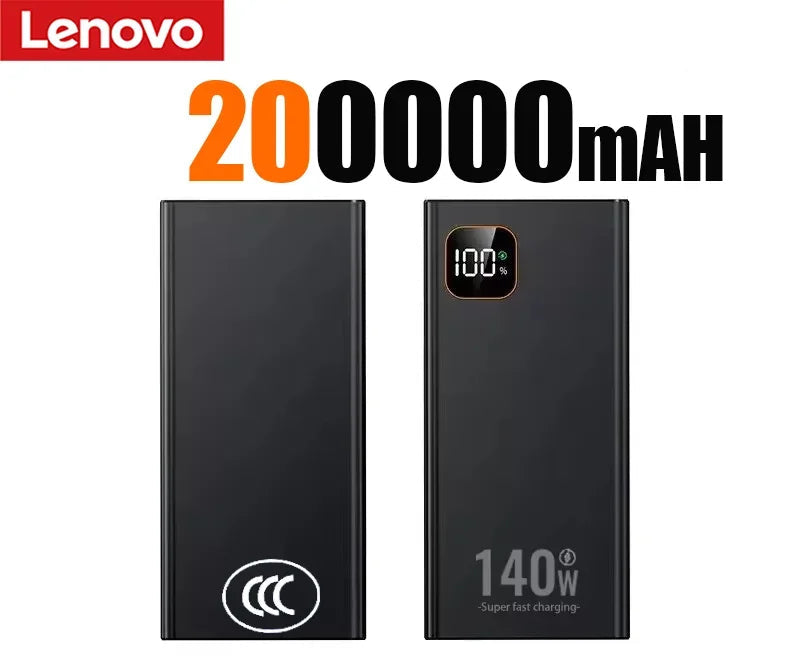 Batterie Externe Lenovo 140W CCC Écran LED 50-200000mAh – CLEVI Paris