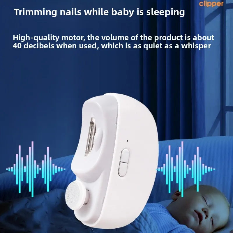 Coupe-Ongles Électrique Rechargeable avec Lumière – Bébé & Adulte