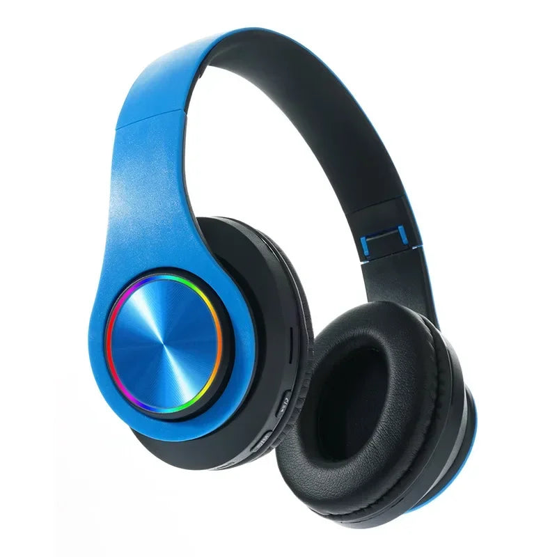Casque Bluetooth Pliable Vghoqget – ANC, Micro, LED RGB, TF/FM, Filaire & Sans Fil, 8H