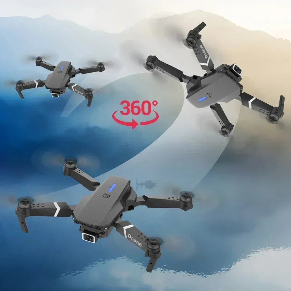 Drone Pliable E88 Caméra 4K WiFi FPV – Double Caméra, Vol Autonome, Mode Sans Tête