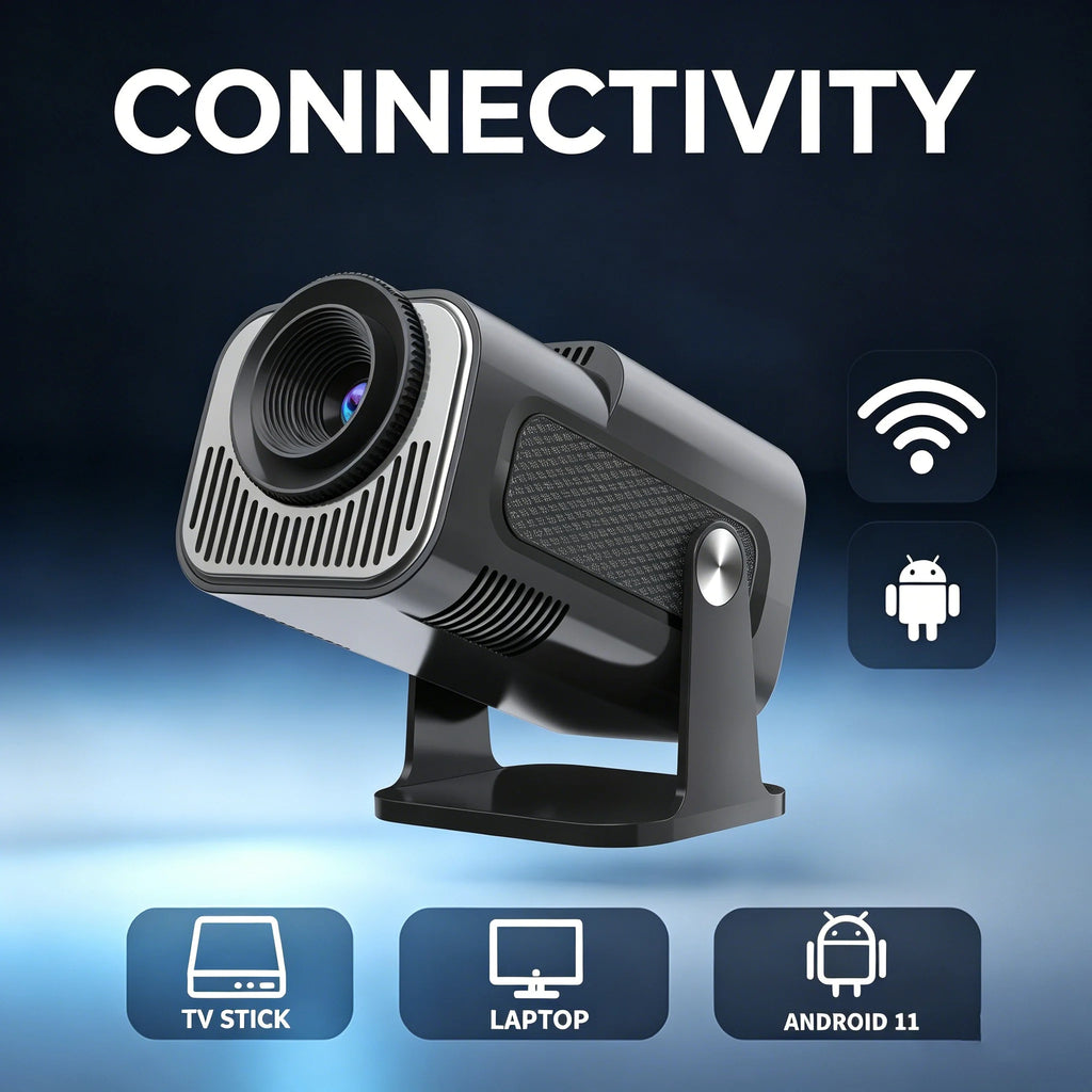 Sucetiho Projecteur Portable Android 720P 4K WiFi Bluetooth 5.0 Son HiFi Support 180° – CLEVI Paris