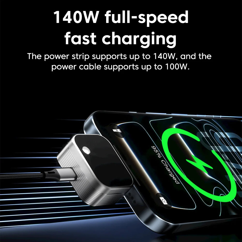 Adaptateur USB-C Charge Rapide 140W Auto-Stop – CLEVI Paris