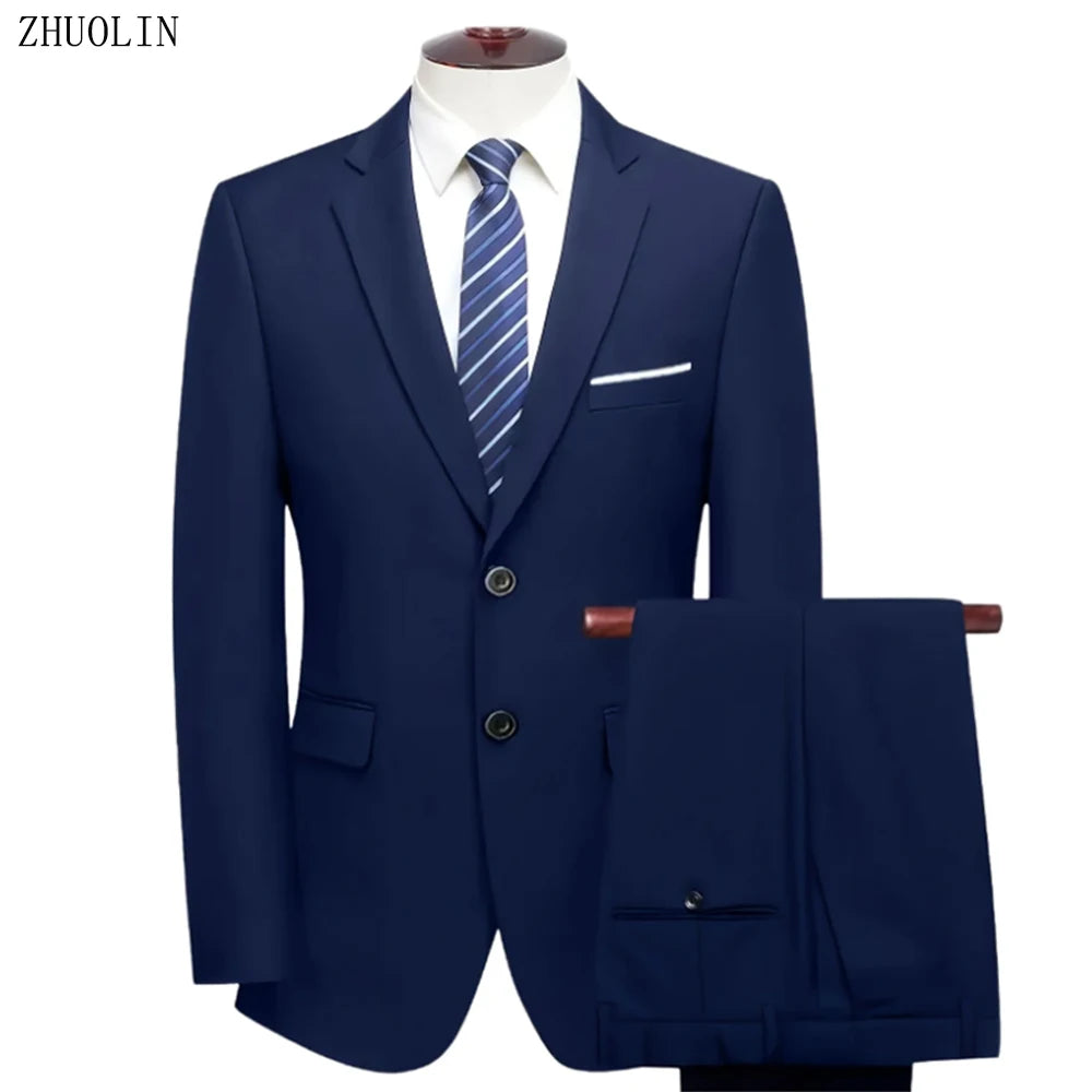 Costume Homme Élégant 2-3 Pièces Blazer Stretch Mariage – CLEVI Paris