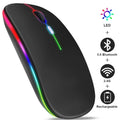 Souris Sans Fil PHONEPACE — Double Mode Bluetooth 5.2 & 2.4GHz, Silencieuse, LED, 1600 DPI | CLEVI Paris
