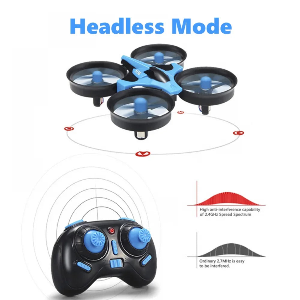Mini Drone H36 6 Axes – Mode Sans Tête, Flip 360°, Retour Auto, Cadeau Enfant