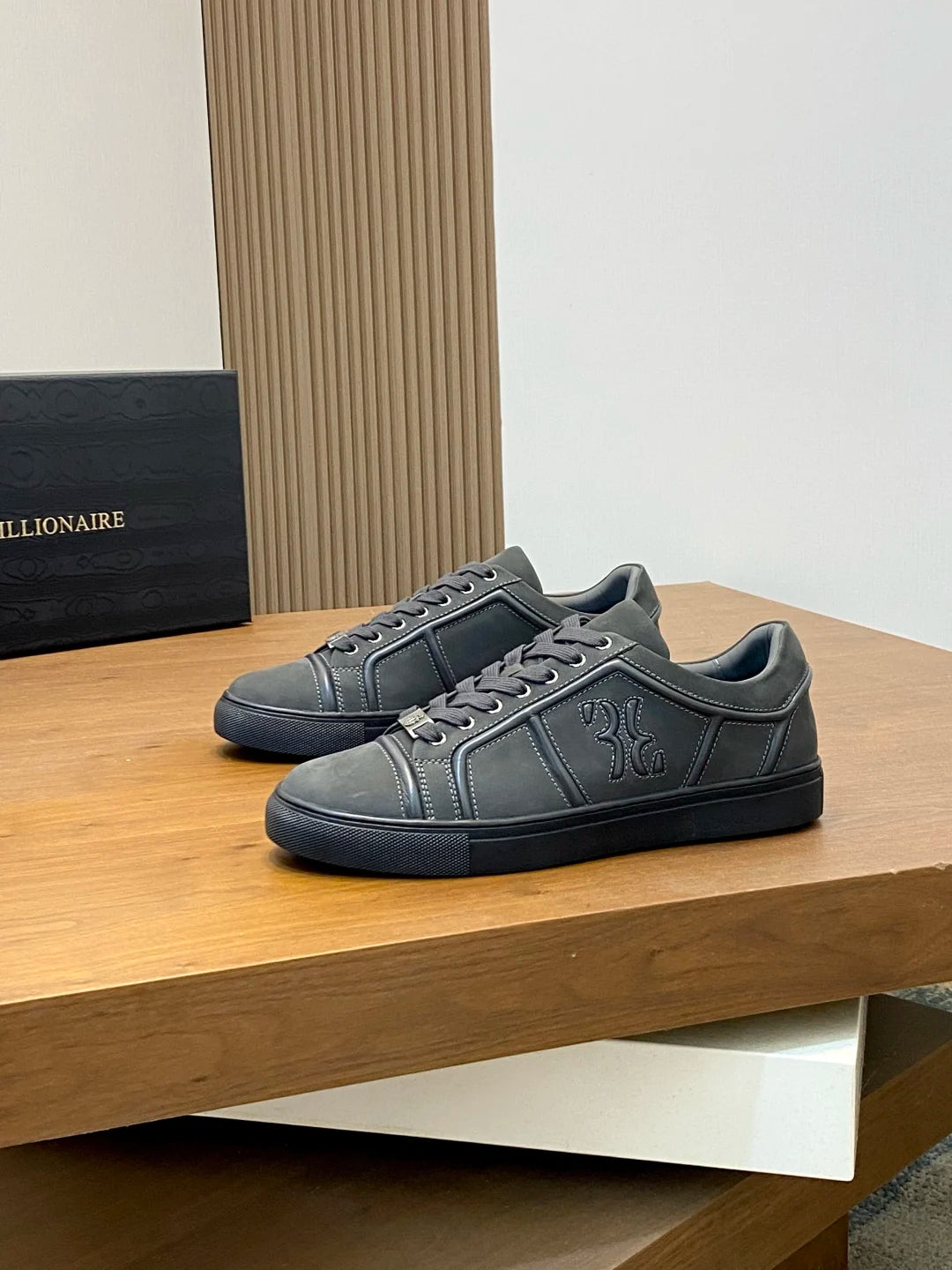 Sneakers Homme Cuir Véritable Brodées Zip Casual Gentleman EU 38-44 – CLEVI Paris