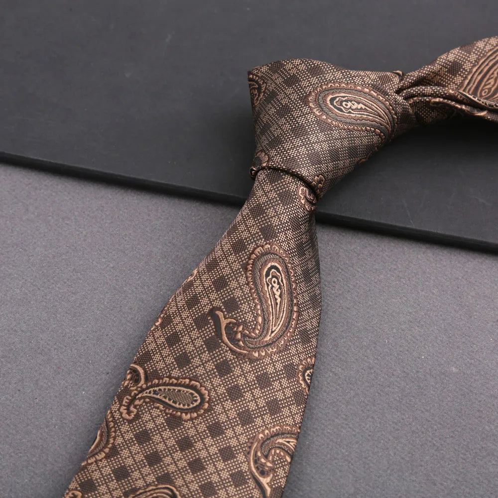 Cravate homme rayée 8 cm – CLEVI Paris