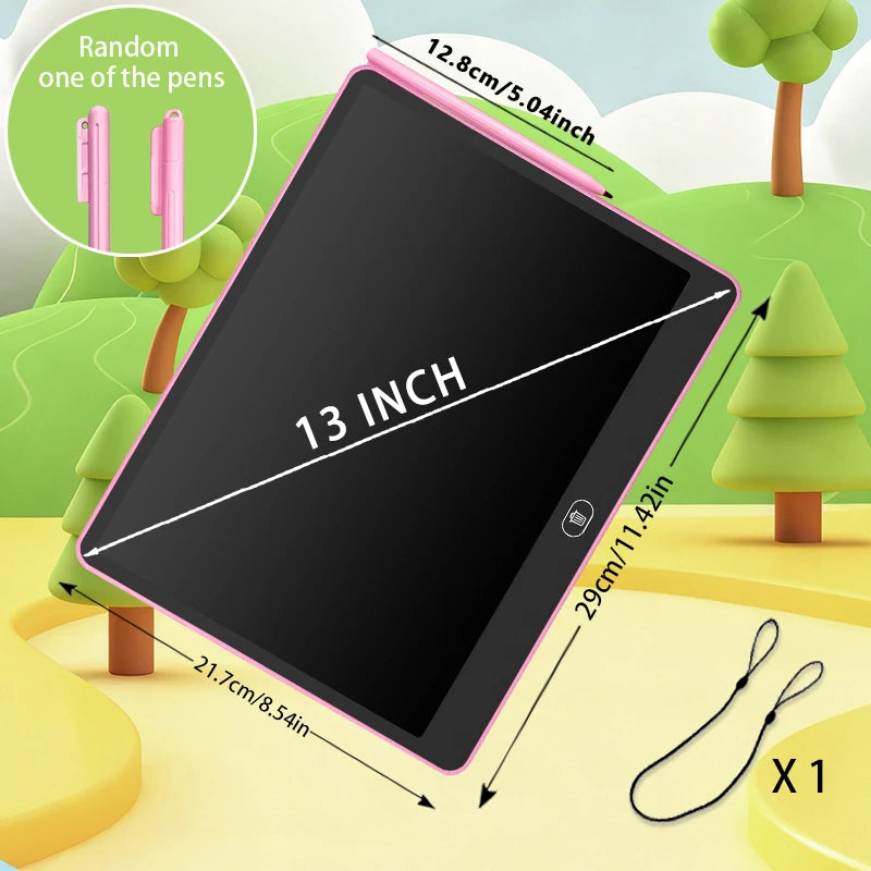 Ardoise LCD Enfant RSP Tablette Dessin Éducative 11/13/16 Pouces 3-8 Ans – CLEVI Paris