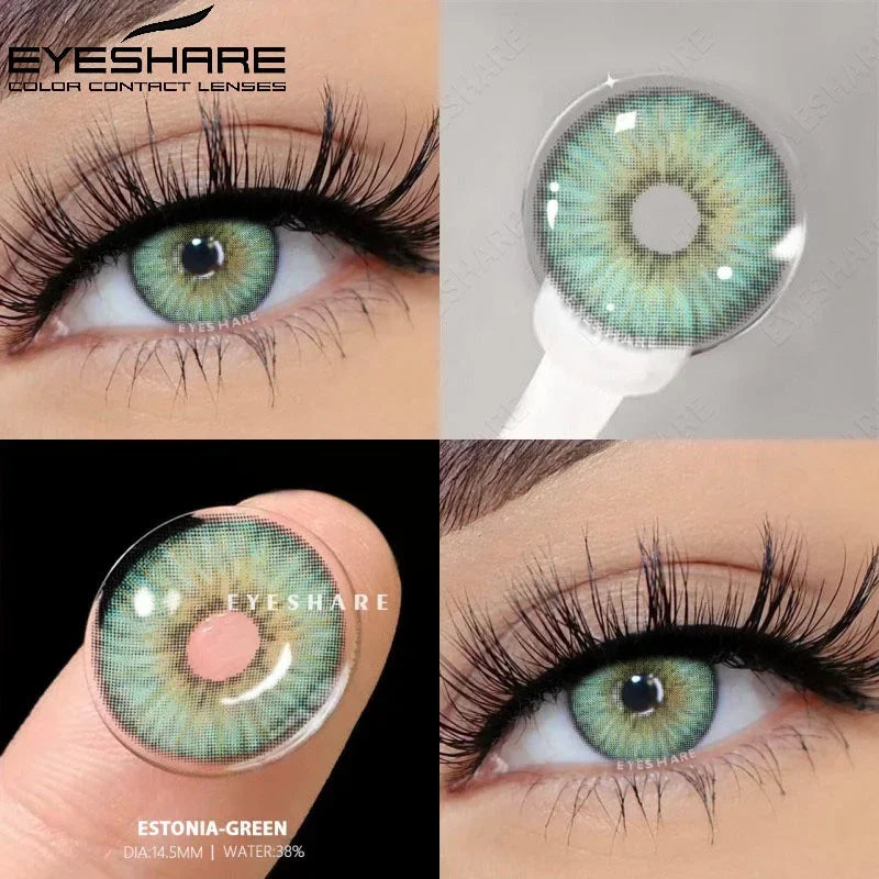 Lentilles de Contact Colorées EYESHARE | Sans Correction | 15 Coloris | Port Annuel – CLEVI Paris