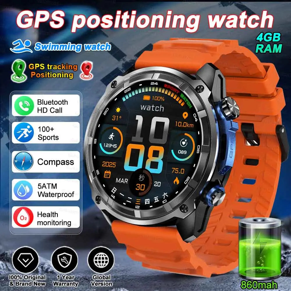MAVHX DTG1 Montre Connectée GPS Militaire AMOLED Boussole Altimètre 1000mAh – CLEVI Paris