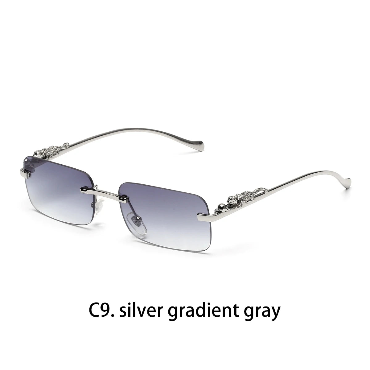 Lunettes de Soleil Sans Monture Carrées Hip Hop – Monture Polycarbonate UV400 Outdoor – CLEVI Paris