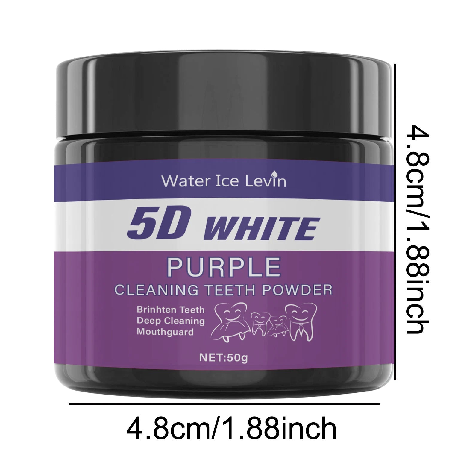 Poudre Dentifrice Blanchissante 5D — Charbon Actif & Fraîcheur Menthe | CLEVI Paris