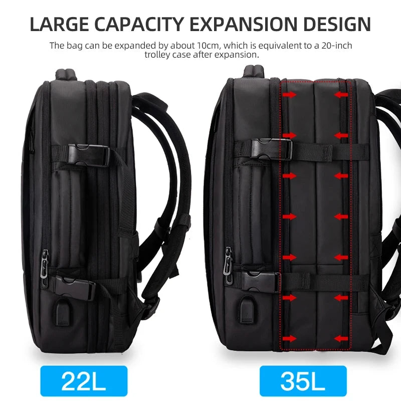 Sac à Dos Business Extensible Imperméable – Laptop 15,6" & Voyage