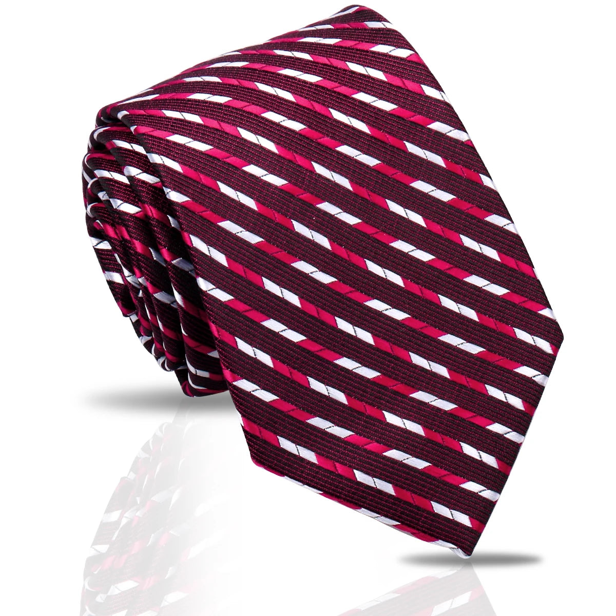 Cravate unisexe rayée 7,5 cm – CLEVI Paris
