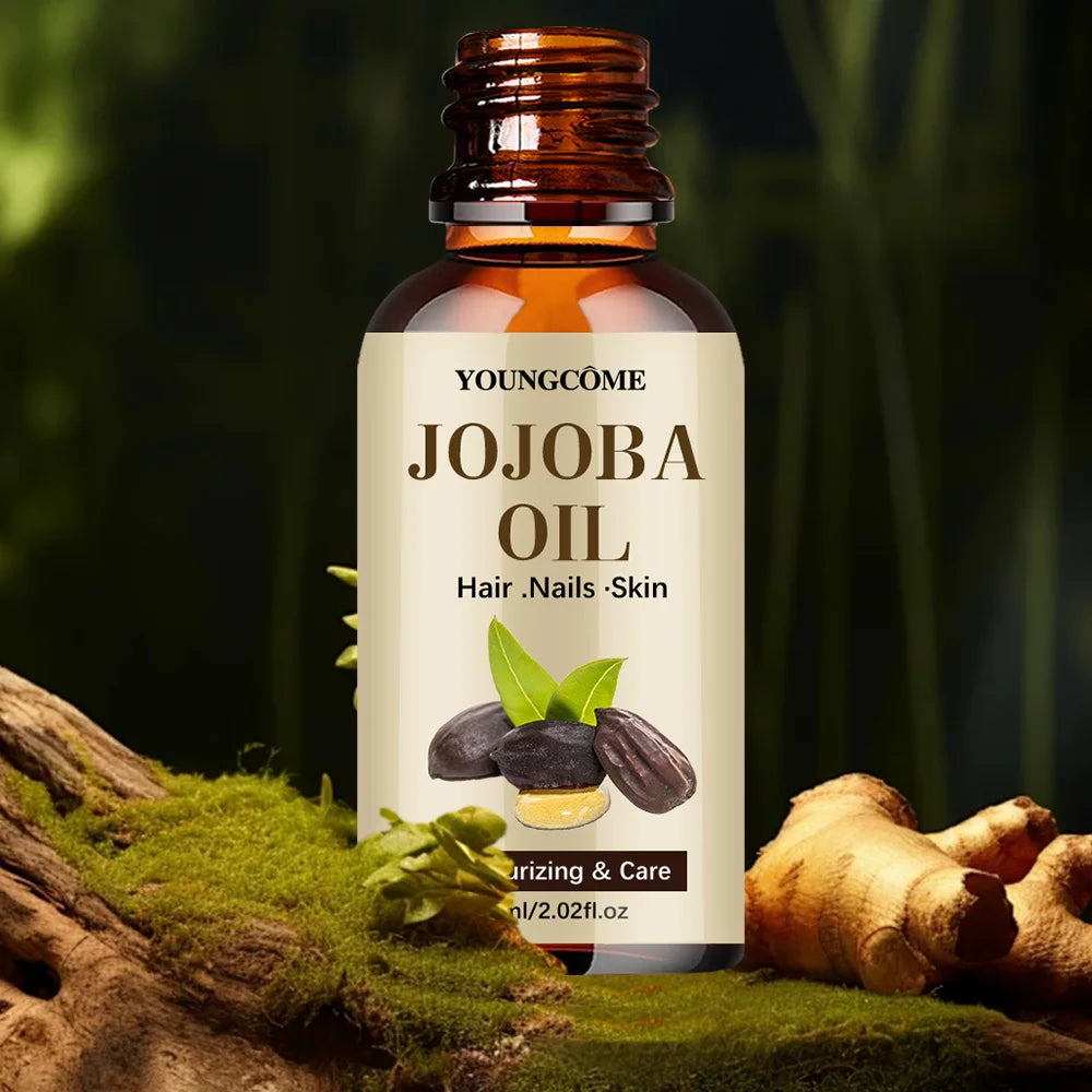 Huile de Jojoba Bio YOUNGCOME | Pressée à Froid & Pure | Cheveux, Visage, Peau & Ongles | Certifiée CPNP – CLEVI Paris