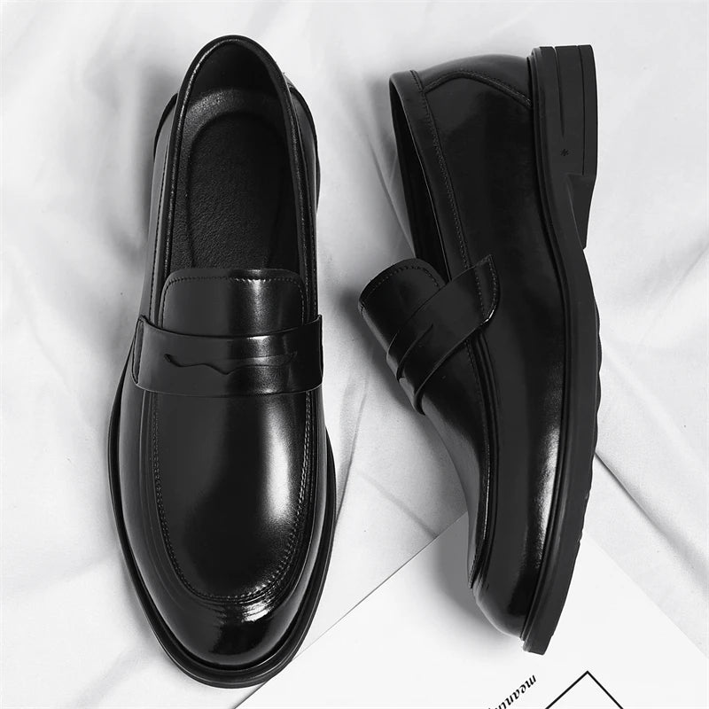 Mocassins Cuir Homme Style Italien | Chaussures Business Slip-On