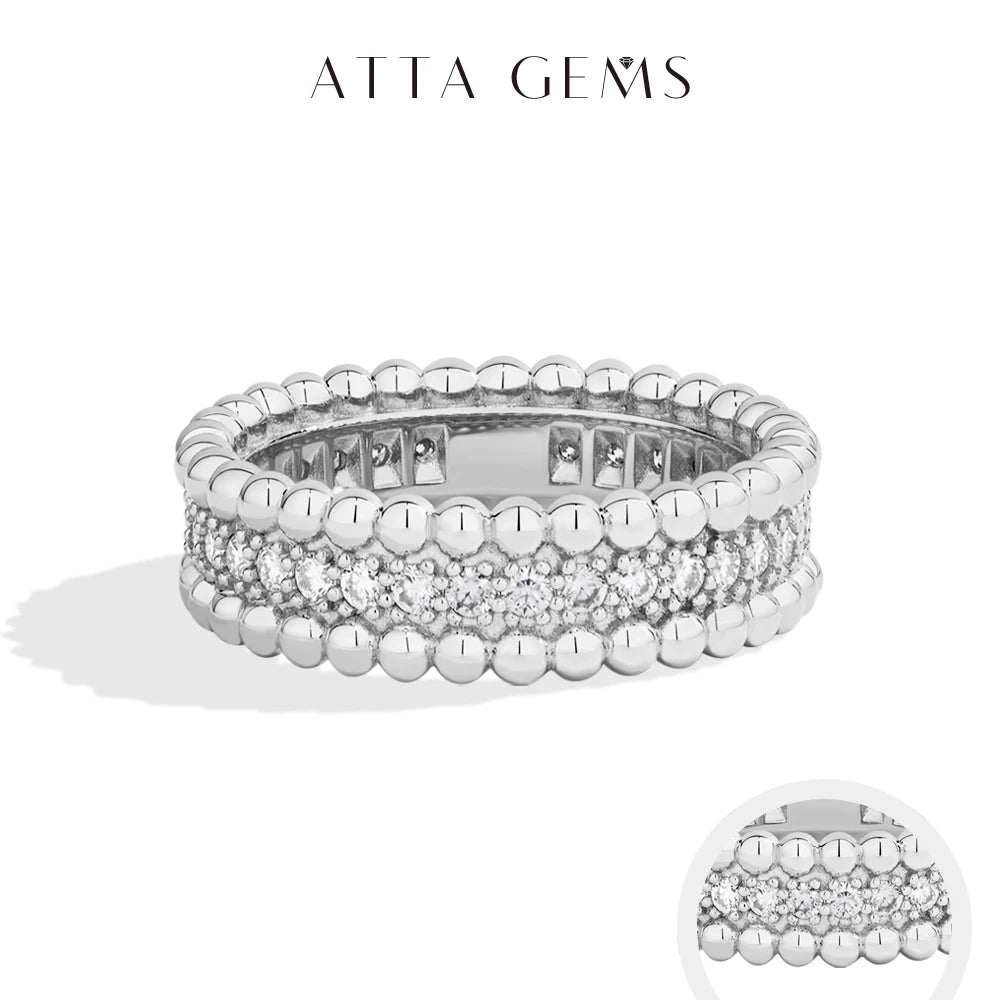 Bague Moissanite Éternelle D VVS1 Argent 925 – CLEVI Paris