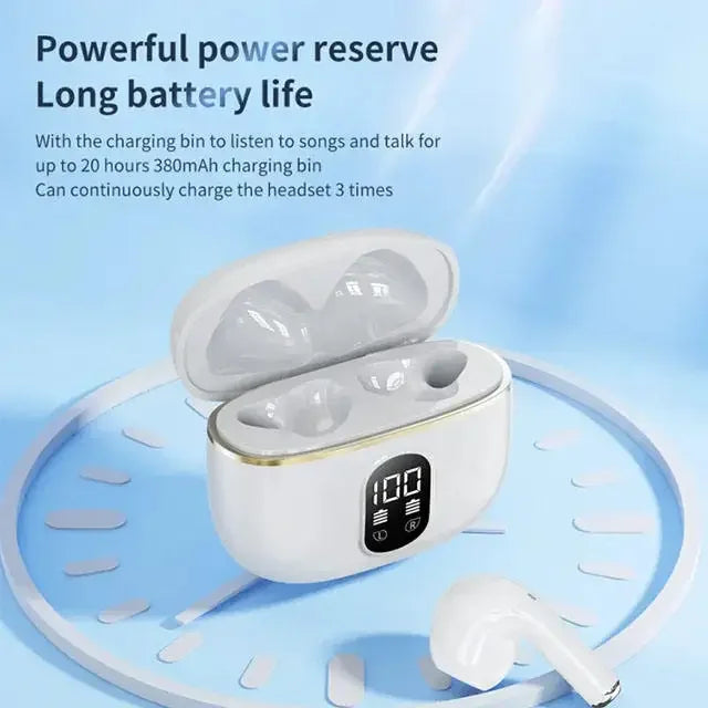 Écouteurs TWS Bluetooth In-Ear Réduction de Bruit Affichage LED – CLEVI Paris