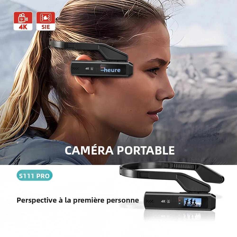 Mini Caméra d'Action 4K – Capteur Sony IMX179 Anti-Shake Écran IPS 0,96" WiFi App Micro Ext. Sport Voyage – CLEVI Paris