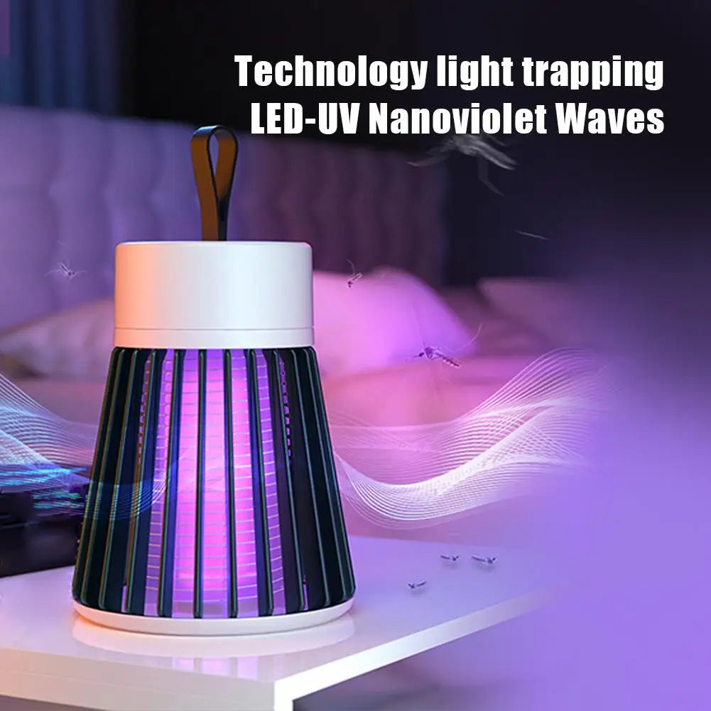 Lampe Anti-Moustiques UV 365nm 1200mAh USB Choc Électrique 360° Chambre & Camping – CLEVI Paris