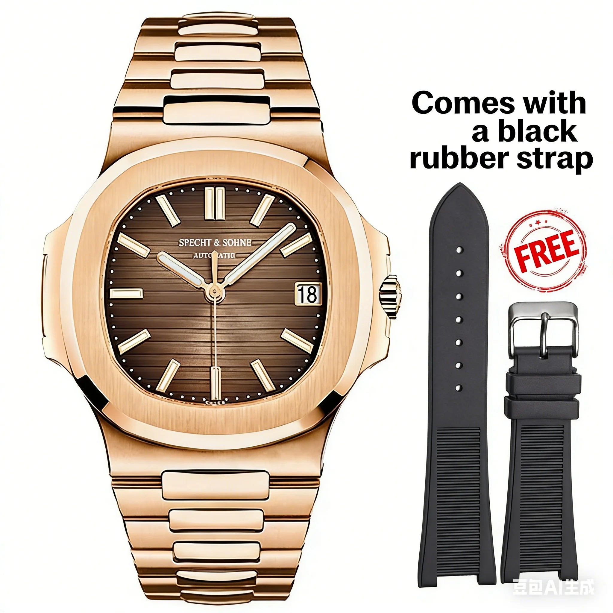 Montre Automatique Homme Specht & Söhne 40MM Acier Verre Saphir 50M – CLEVI Paris