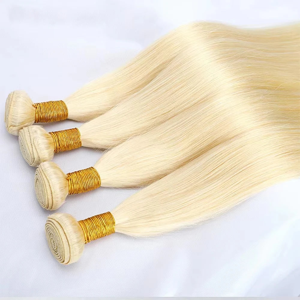 Bundles Cheveux Humains Lisses Blonde 613 Vietnamiens BELEXTENS – CLEVI Paris