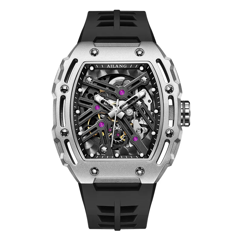 Montre Mécanique Homme Daniel Gorman AL8098 – Squelette Tourbillon, Saphir & Étanche 50m