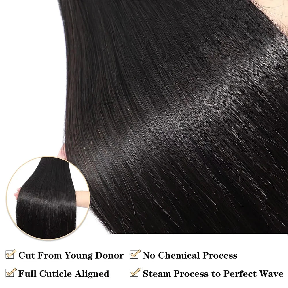 Extensions Cheveux Humains Brésiliens Lisses Remy Hair – CLEVI Paris
