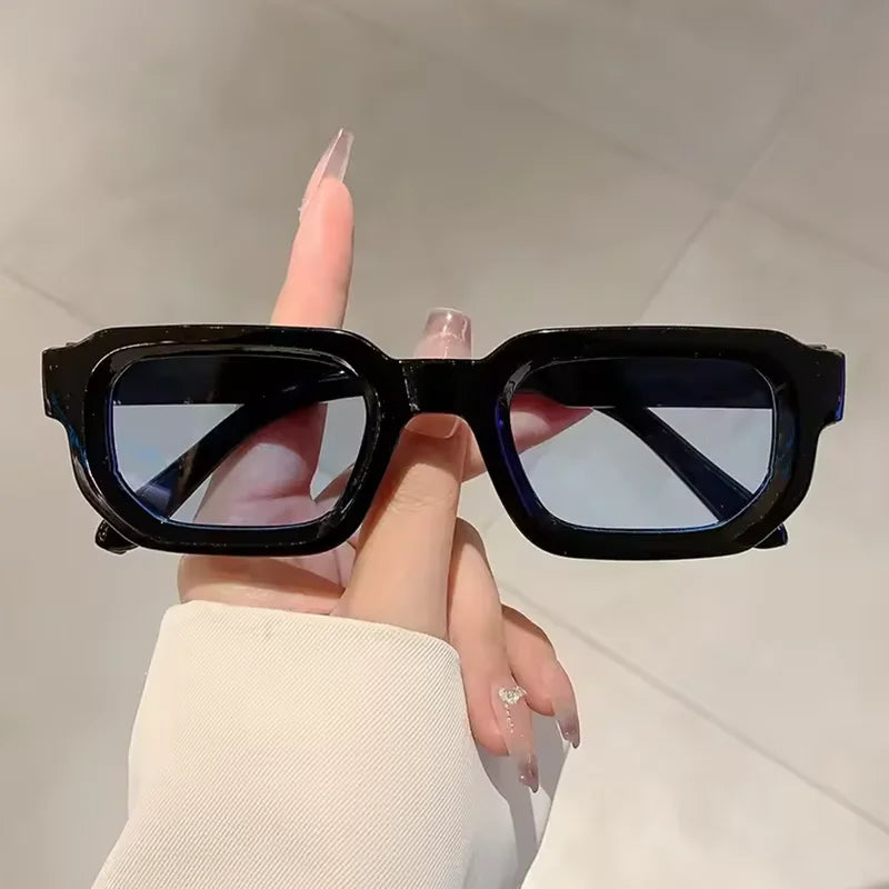 Lunettes de Soleil Rétro Rectangle UV400 – Style Vintage Mixte