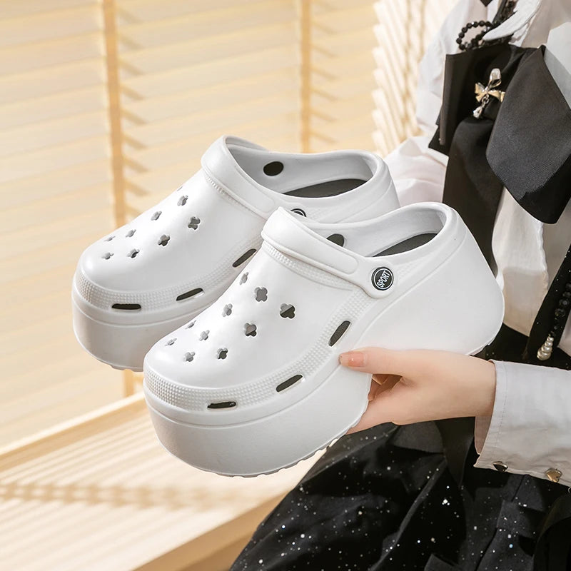 Sabots Compensés Femme EVA | Talon 5–8 cm, Antidérapants, Été – CLEVI Paris