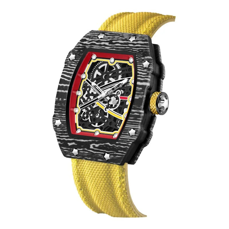 STARPERISH Montre Automatique Japonais Homme Tonneau Ultra-Fin Nylon Lumineux – CLEVI Paris