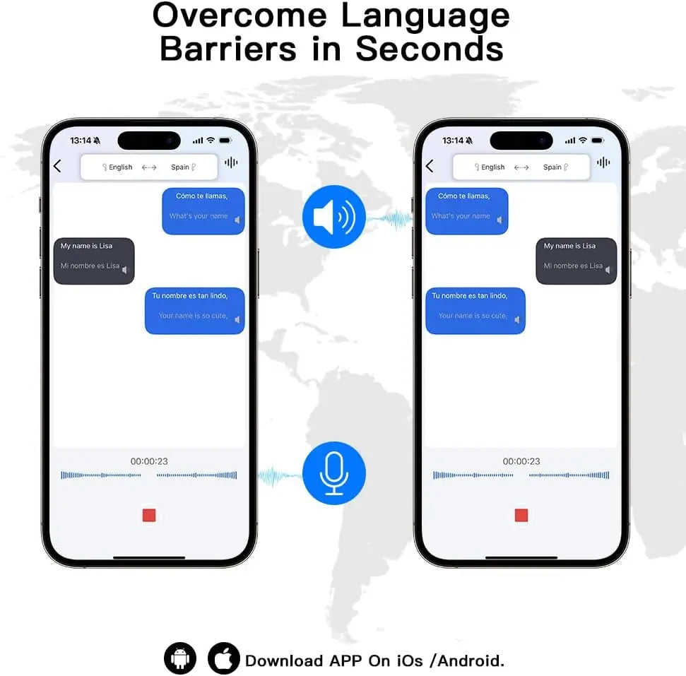 Écouteurs Traducteur IA UYUXIO OWS – 144 Langues, Écran LCD Tactile, 60H