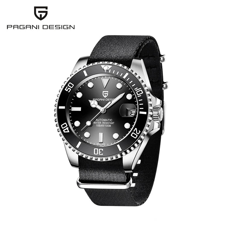 Montre Automatique Homme Pagani Design Diver Lunette Céramique Saphir MIYOTA 8215 100m – CLEVI Paris