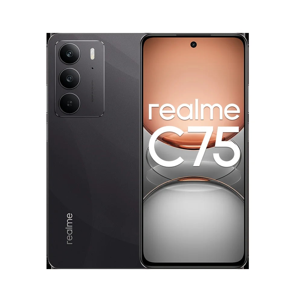 Smartphone realme C75 4G noir 256 Go – CLEVI Paris
