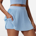 Jupe de Tennis Plissée Femme Coton | Faux Deux-Pièces, Tennis Badminton Golf Fitness, 7 Coloris, Tailles S–XL – CLEVI Paris
