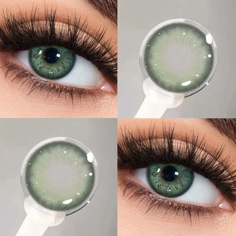 Lentilles de Contact Colorées KSSEYE – 9 Teintes, Avec ou Sans Correction, Port Annuel