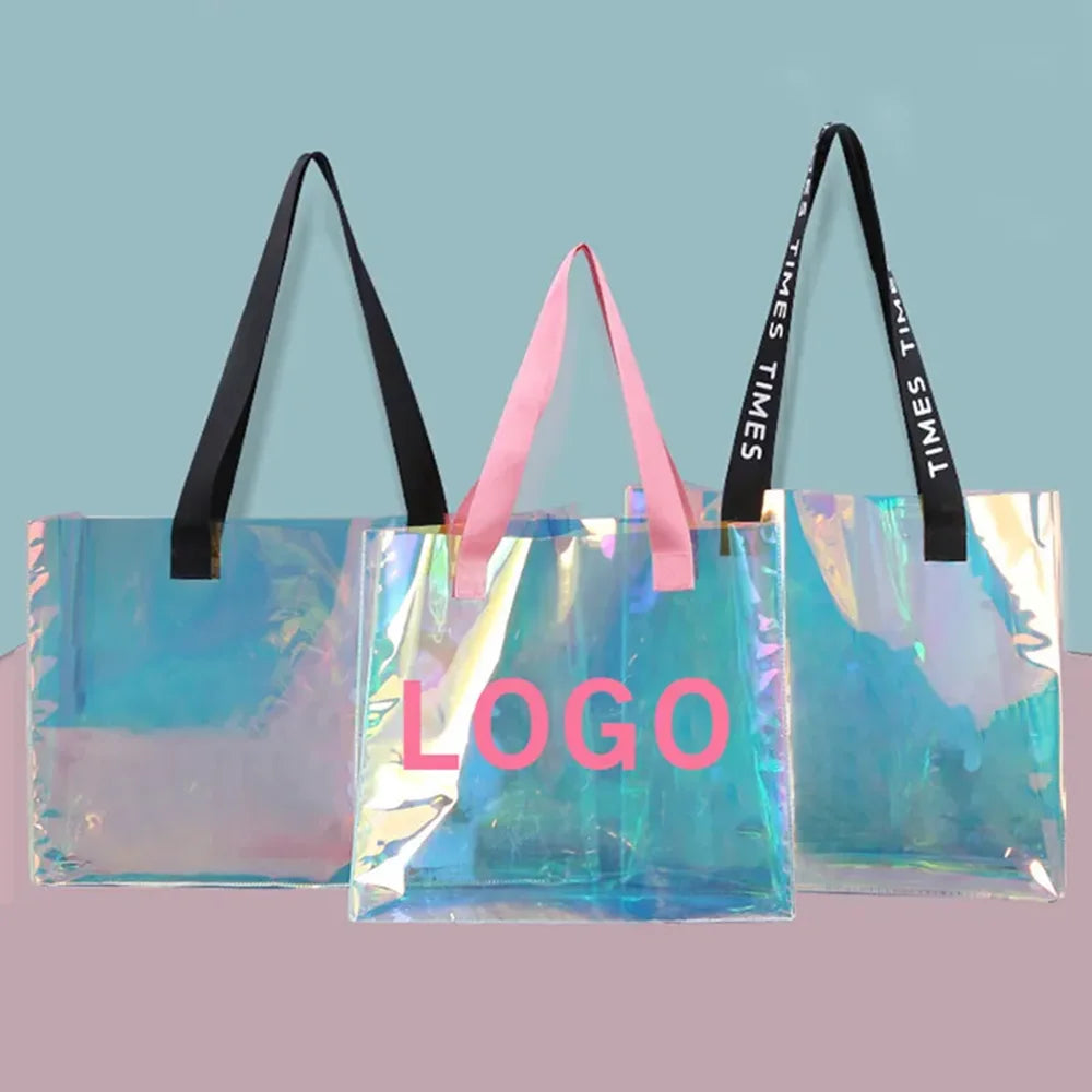 Sacs PVC Holographiques Transparents 200 pcs – CLEVI Paris